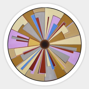 Perspective Eye (Pink, Brown & Amber) Sticker
